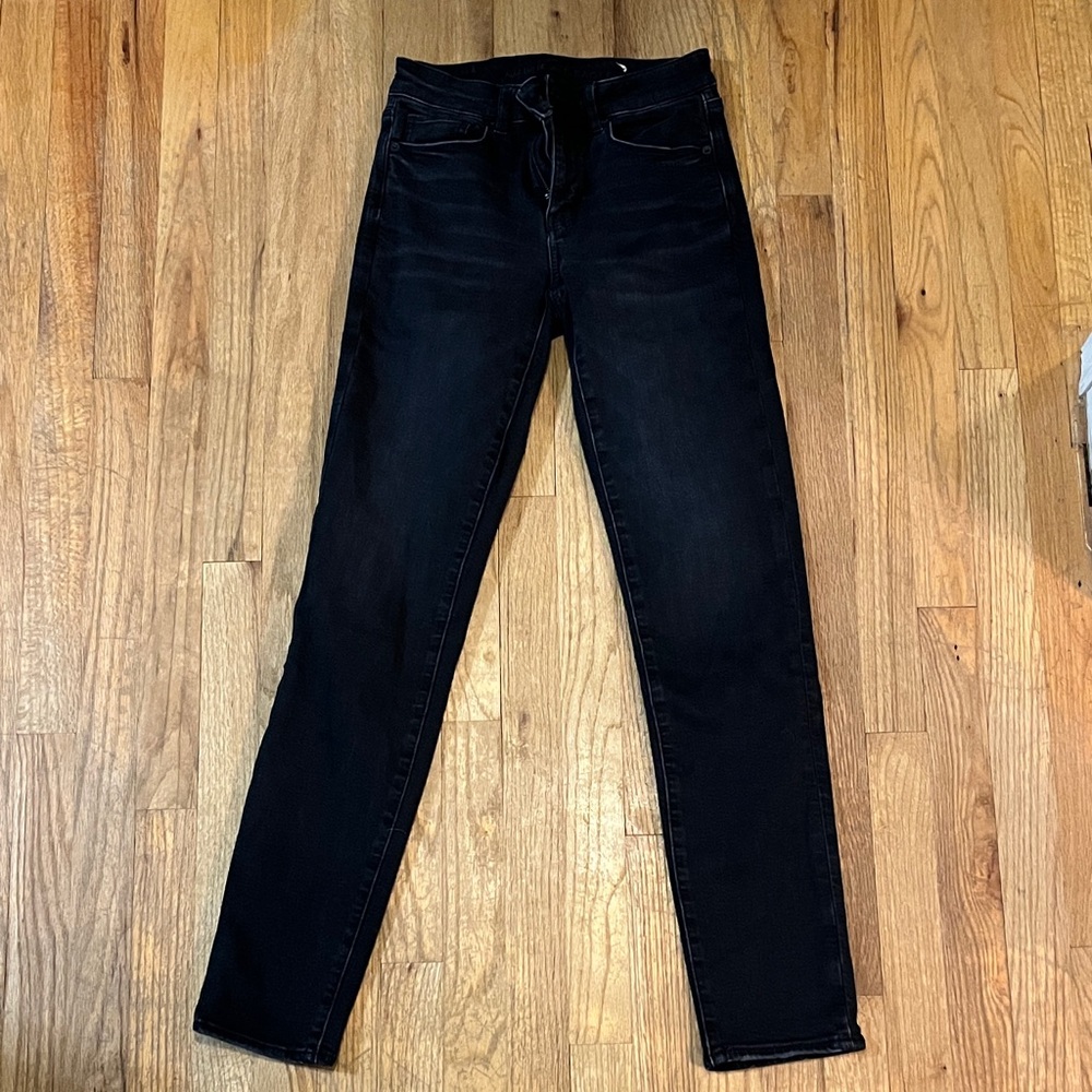 American Eagle Outfitters Black Skinny Jeans Size 2-Long
